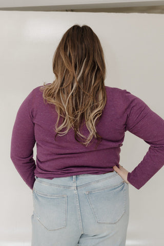 SHIMMERY LIGHTWEIGHT TURTLENECK IN ROYALTY - Love Marlow