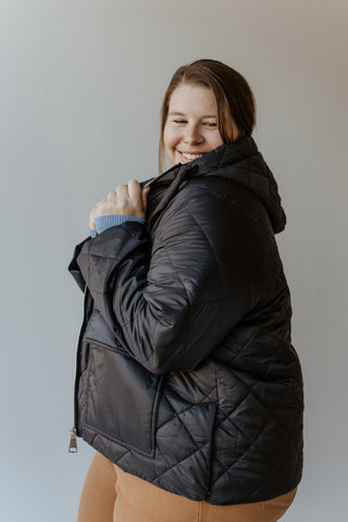 SHORT LIGHTWEIGHT QUILTED PUFFER JACKET - Love Marlow