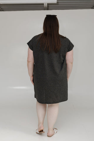 SHORT SLEEVE SWEATER T - SHIRT DRESS - Love Marlow