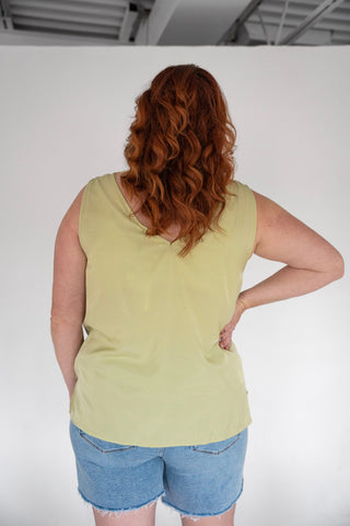 Silk Camisole with Artisan Lace Inset - Love Marlow