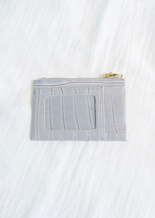 SIMPLE WALLET IN SMOKY CROC - Love Marlow