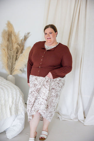 Smocked Baroque Maxi Dress – Bronze Manor - Love Marlow