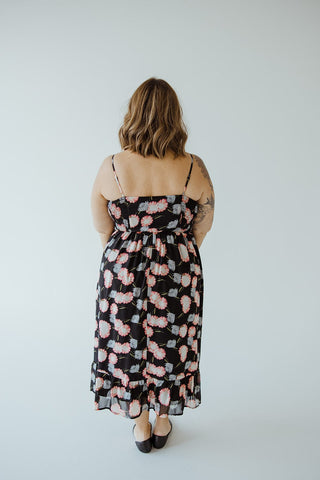 SMOCKED BODICE KNEE LENGTH DRESS IN PAINTED DAISY - Love Marlow
