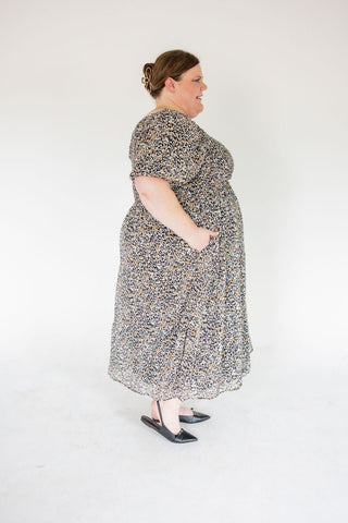 Smocked Floral Midi Dress – Midnight Meadow - Love Marlow