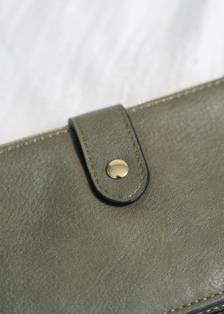 SNAP ALBUM WALLET IN ARMY GREEN - Love Marlow