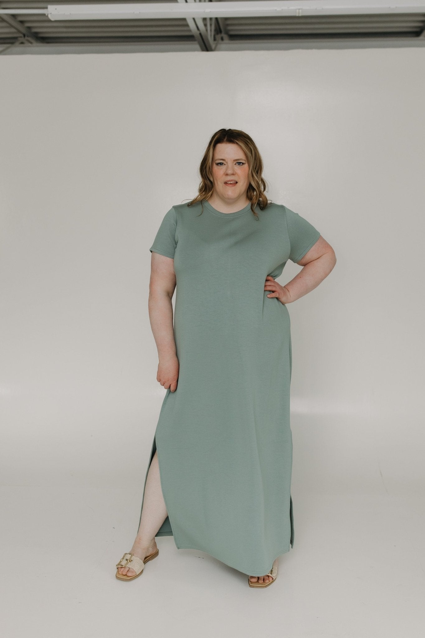 Spanx® AIRESSENTIALS Maxi Dress in Fennel - Love Marlow