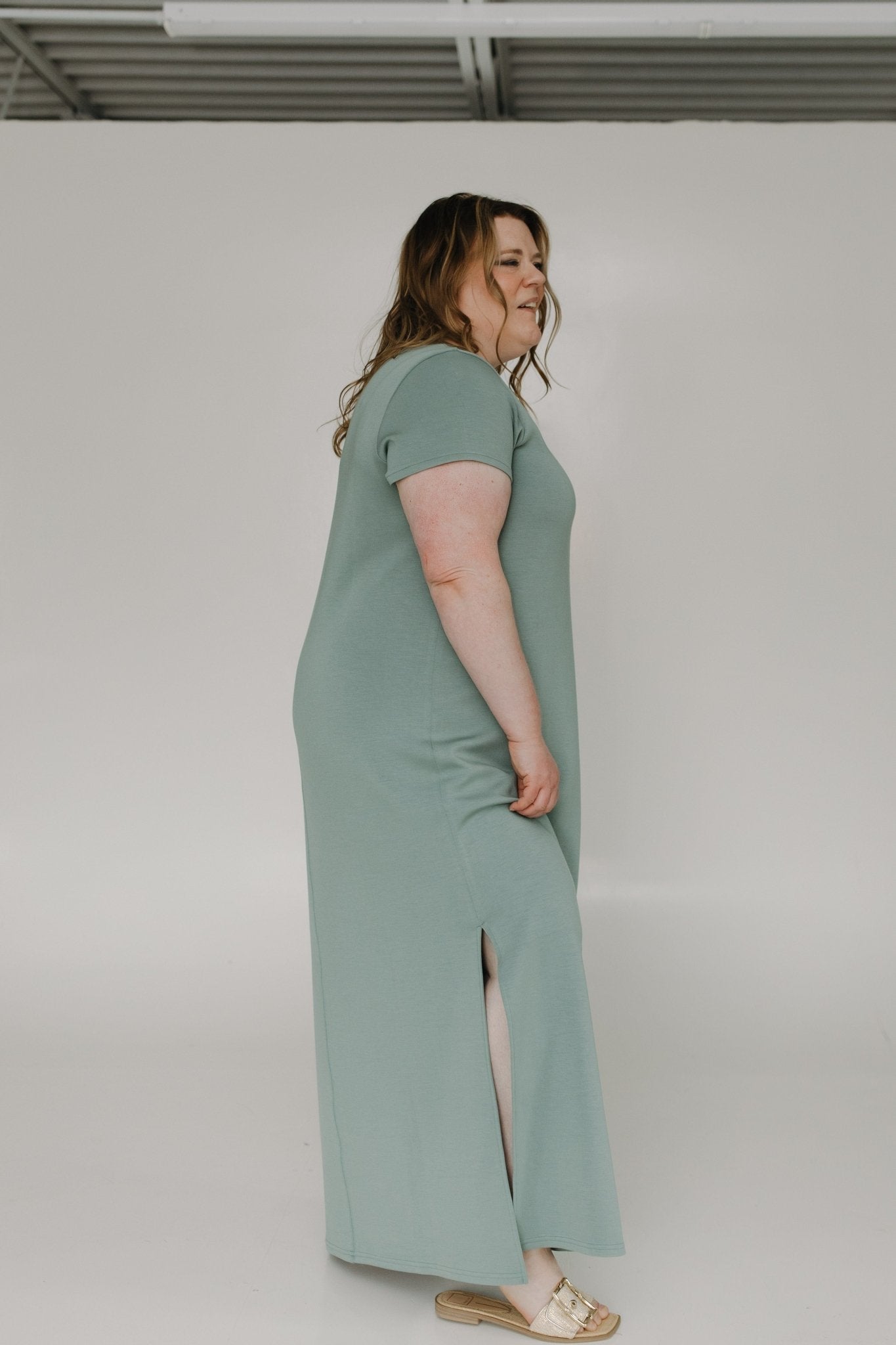 Spanx® AIRESSENTIALS Maxi Dress in Fennel - Love Marlow