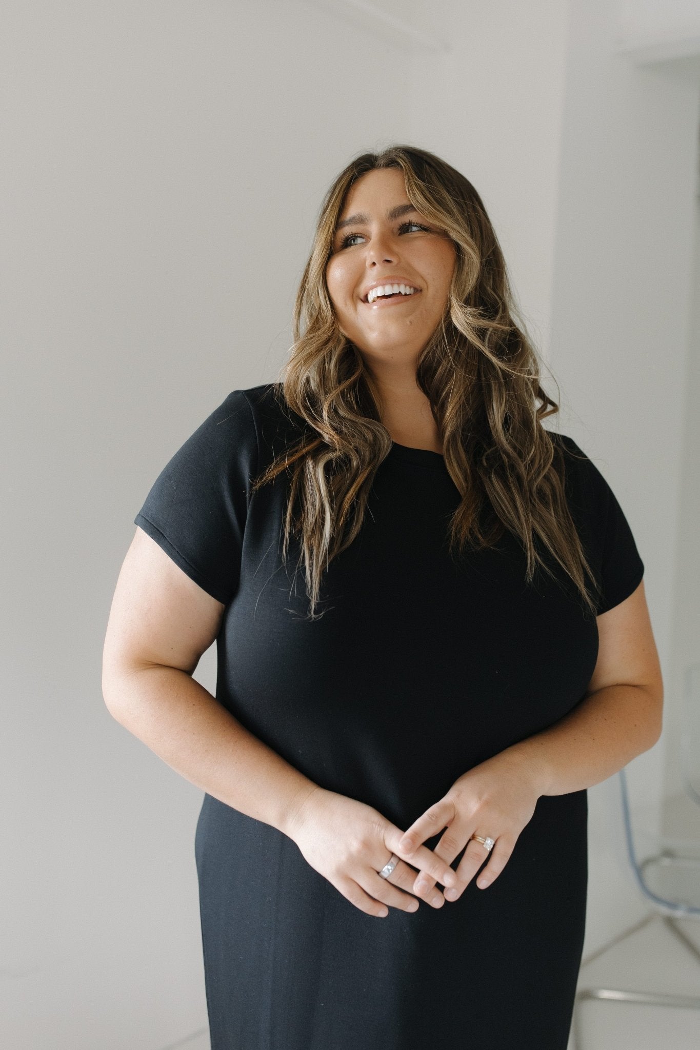 Spanx AIRESSENTIALS MAXI T-SHIRT DRESS IN VERY BLACK Love Marlow Spanx AIRESSENTIALS MAXI T-SHIRT DRESS IN VERY BLACK Love Marlow