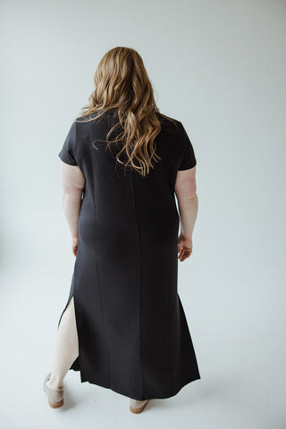 Spanx® AIRESSENTIALS MAXI T - SHIRT DRESS IN VERY BLACK - Love Marlow