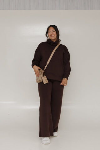 SPANX AirEssentials® Turtleneck Tunic in Truffle Brown - Love Marlow