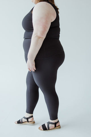 Spanx® Booty Boost® Contour Rib 7/8 Leggings in Black - xL - Love Marlow