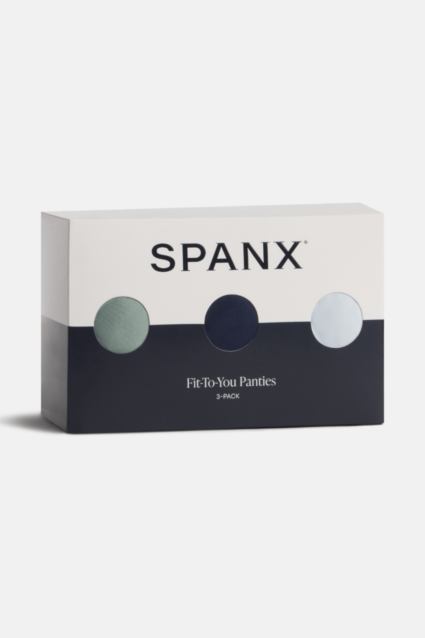 Spanx® Fit - To - You Thong 3 - Pack Box in Fern, Timeless Navy, & Sky - Love Marlow