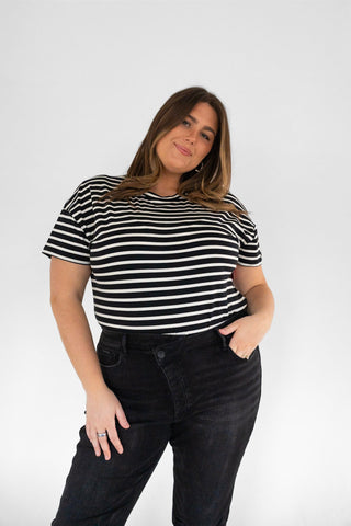 SPANX® Lightweight Cotton Crewneck Short Sleeve Bodysuit - Love Marlow