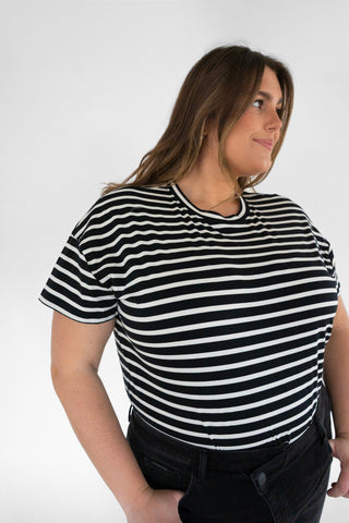SPANX® Lightweight Cotton Crewneck Short Sleeve Bodysuit - Love Marlow