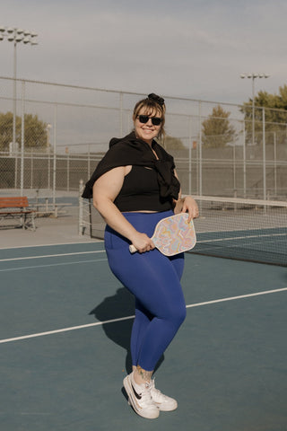 SPANXshape™ Booty Boost® 7/8 Leggings in Deep Azure - Love Marlow