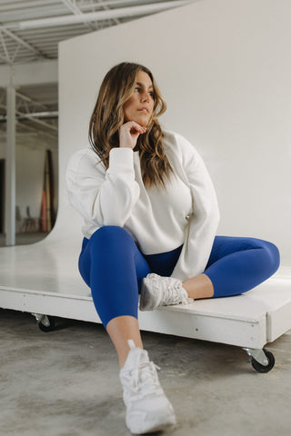 SPANXshape™ Booty Boost® 7/8 Leggings in Deep Azure - Love Marlow
