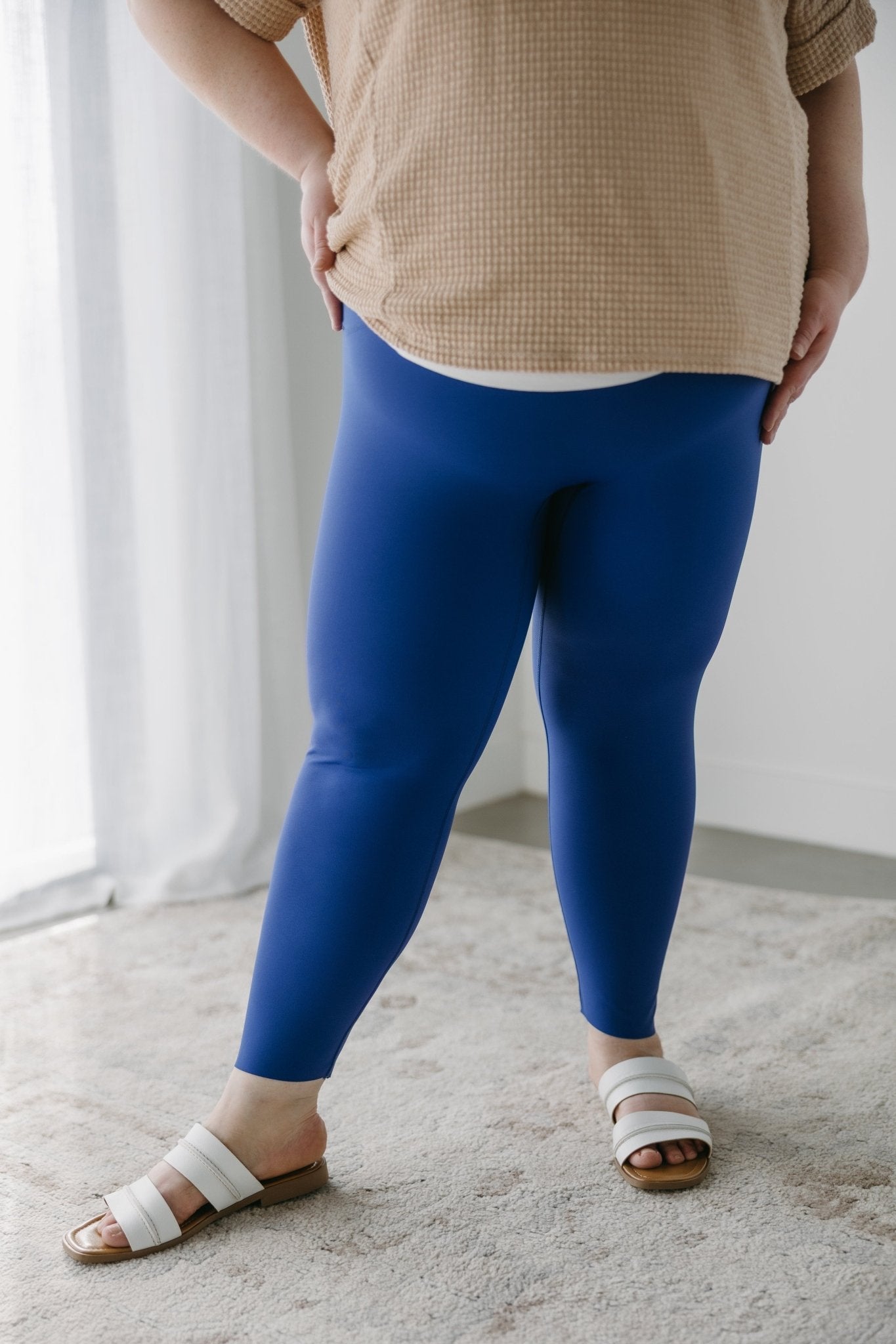 SPANXshape™ Booty Boost® 7/8 Leggings in Deep Azure - Love Marlow