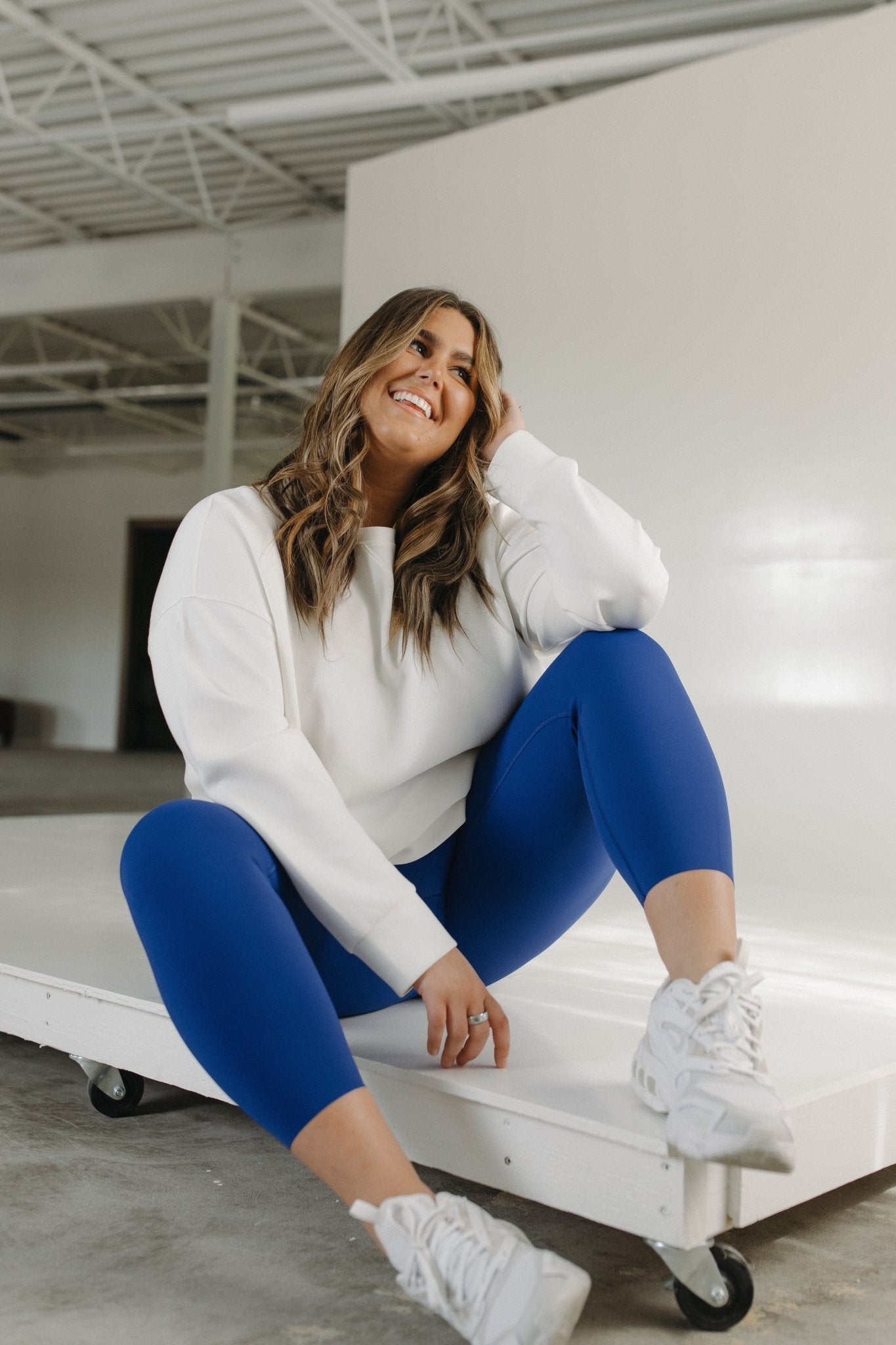 SPANXshape™ Booty Boost® 7/8 Leggings in Deep Azure - Love Marlow