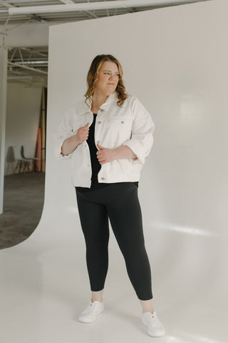 SPANXshape™ Booty Boost® 7/8 Leggings in Very Black - Love Marlow