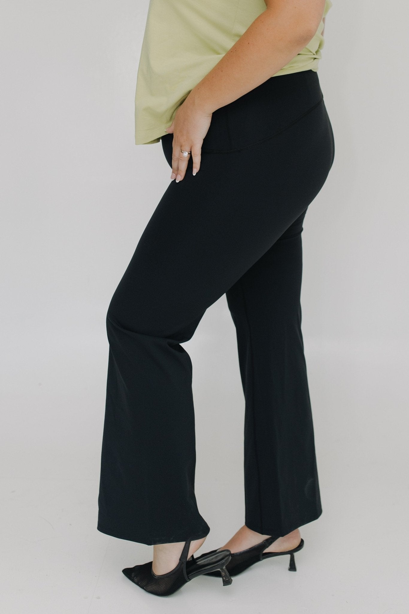 SPANXshape™ Booty Boost® Flare Pant in Black - Love Marlow