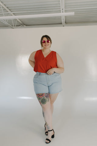 SPANXshape™ EveryWear Jean Short, 5" in Tidal Blue - Love Marlow