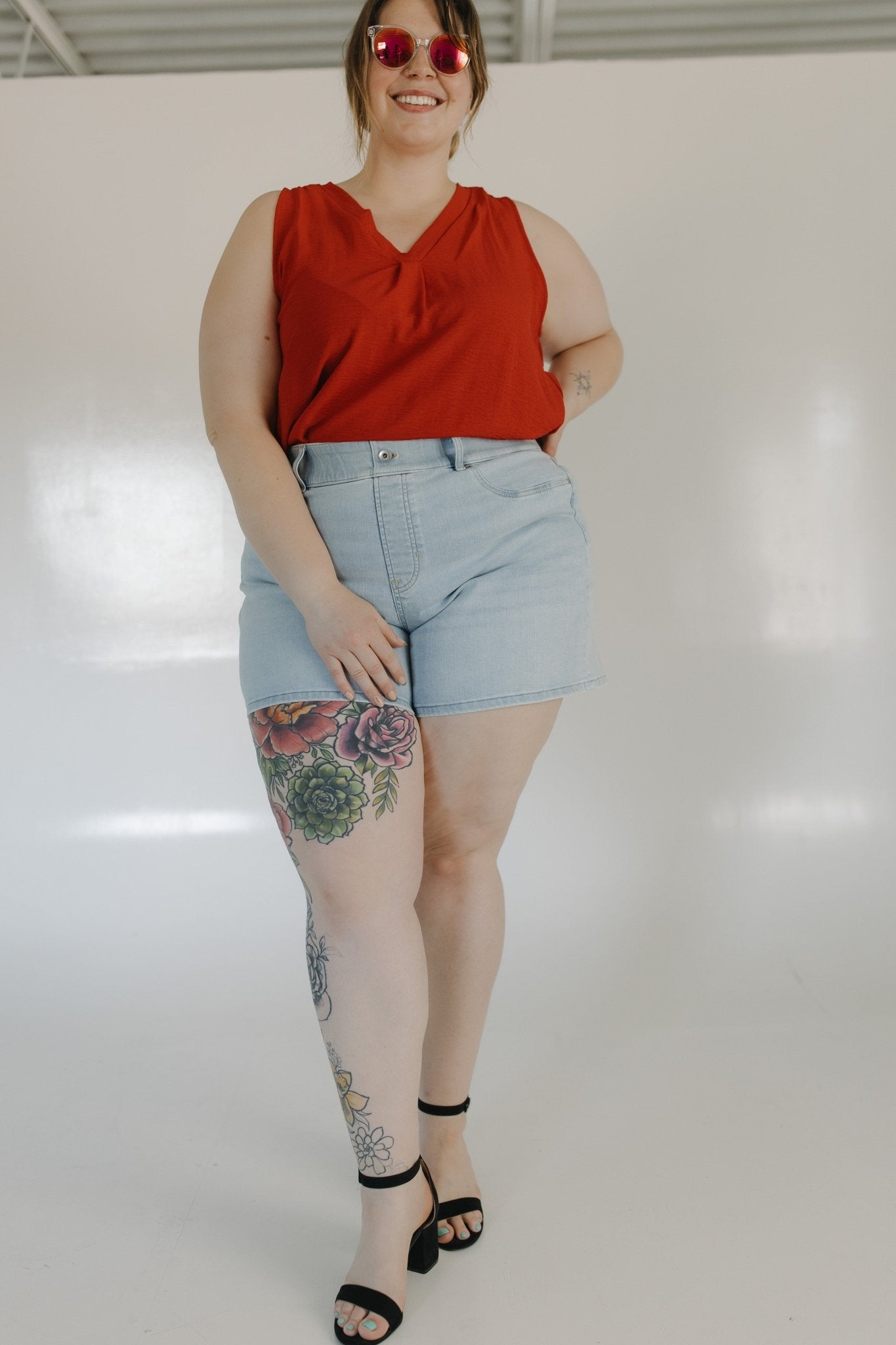 SPANXshape™ EveryWear Jean Short, 5" in Tidal Blue - Love Marlow