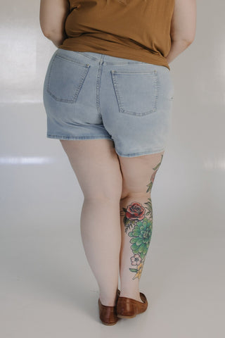 SPANXshape™ EveryWear Jean Short 7" in Tidal Blue - Love Marlow