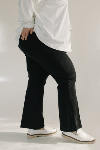 SPANXsupersmooth™ PerfectFit Ponte Kick Flare Pant in Classic Black - Love Marlow