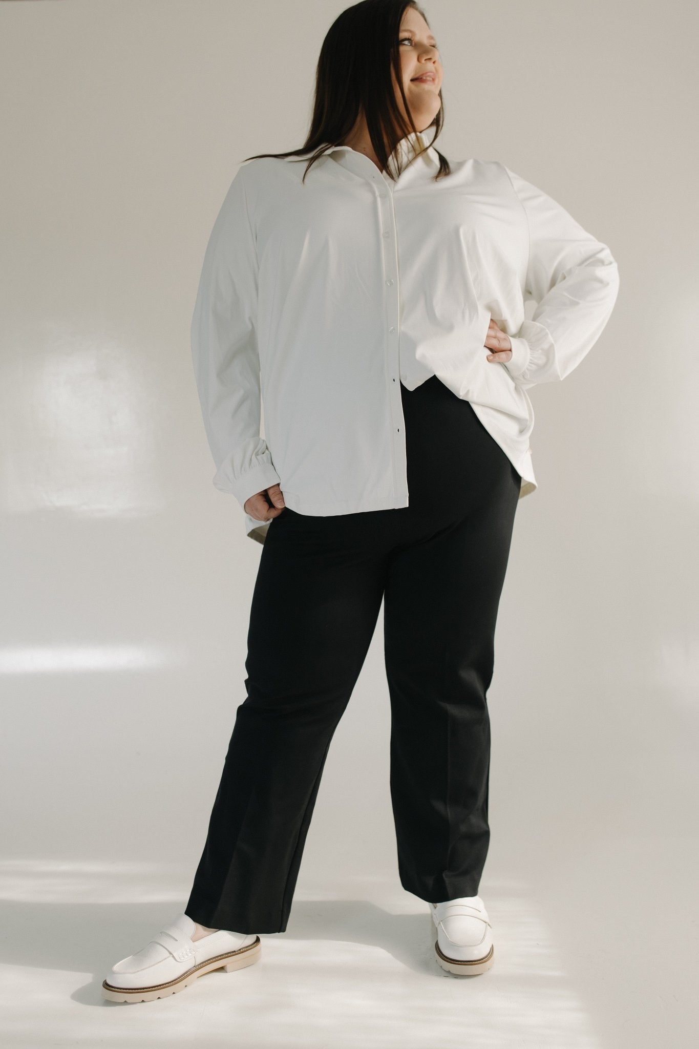 SPANXsupersmooth™ PerfectFit Ponte Kick Flare Pant in Classic Black - Love Marlow