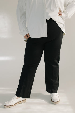 SPANXsupersmooth™ PerfectFit Ponte Kick Flare Pant in Classic Black - Love Marlow