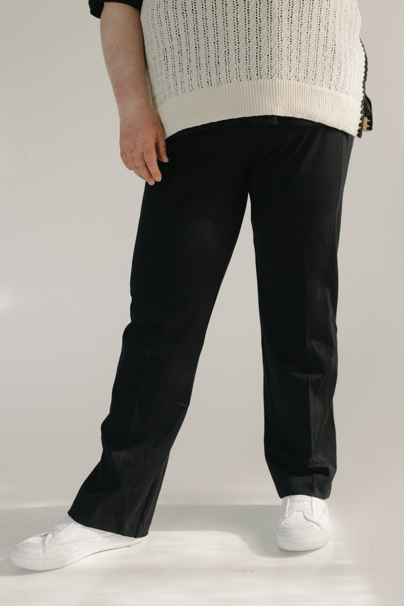 SPANXsupersmooth™ PerfectFit Ponte Slim Straight Pant in Black - Love Marlow