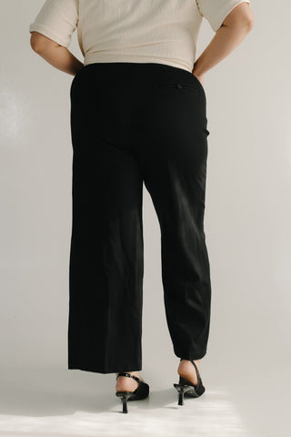 SPANXsupersmooth™ PerfectFit Ponte Wide Leg Pant in Black - Love Marlow