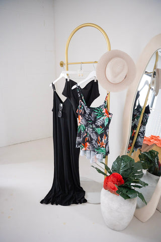 Split Front Tankini – Tropical Print - Love Marlow