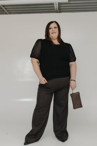 STRAIGHT LEG TROUSER IN TWEED - Love Marlow