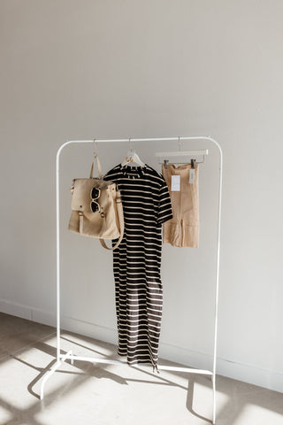 STRAW AND FAUX LEATHER BACKPACK - Love Marlow