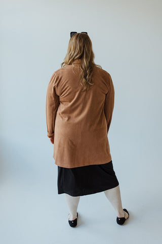 STRETCHY CORDUROY BLAZER IN PENNY - Love Marlow