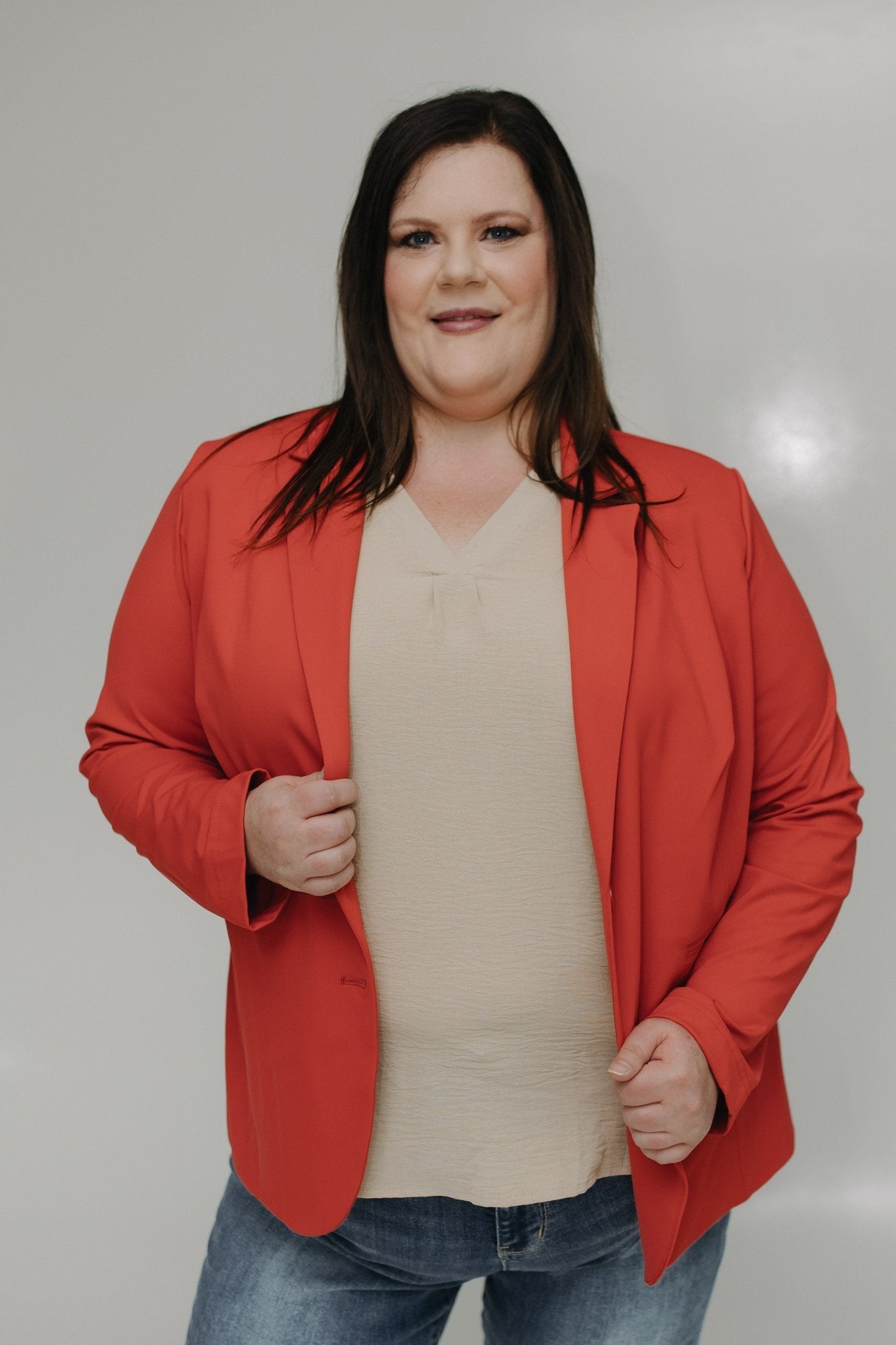 STRETCHY WRINKLE FREE BLAZER IN SANDÍA - Love Marlow