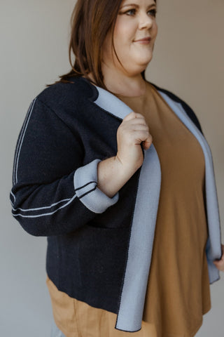 STRIPE DETAIL CARDIGAN - 12 - Love Marlow