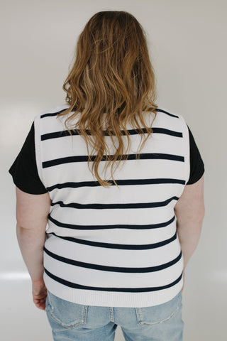 STRIPED BUTTON - UP VEST - Love Marlow