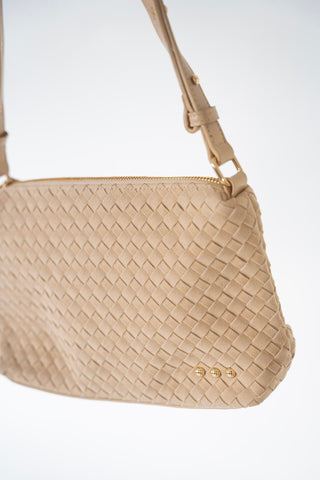 Suede Hobo Shoulder Bag in Sand - Love Marlow