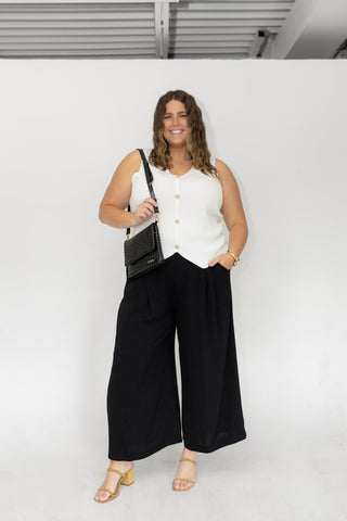 Tailored Knit Sweater Vest - Love Marlow