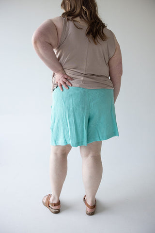 TEXTURED COTTON SHORTS IN MAUI - Love Marlow