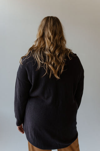 TEXTURED SWEATER DRESS WITH BUTTON DETAIL - Love Marlow