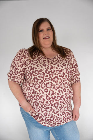 The Animalia Sculpted Bubble-Sleeve Jersey Blouse - Love Marlow