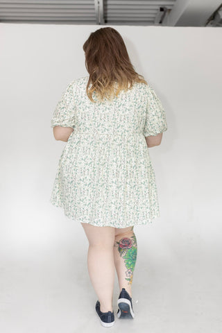 The Artisan Cotton Button-Front Fit & Flare – Dusty Turquoise - Love Marlow
