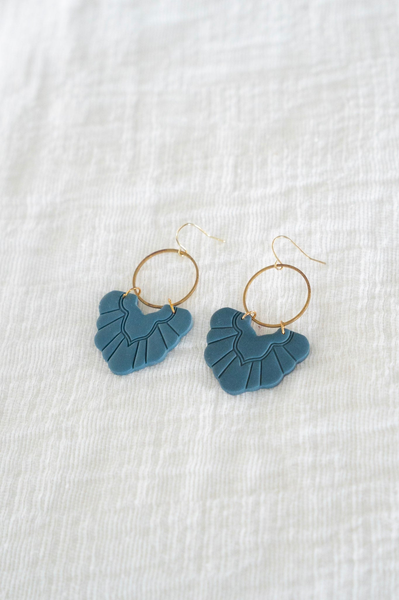 Theresa Earrings in Dusky Teal - Love Marlow