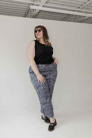 Thermal Round Neck Knit Tank Top – Black - Love Marlow