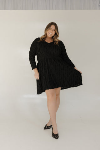 THERMAL TEXTURE LONG - SLEEVE DRESS - Love Marlow
