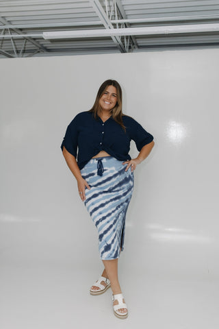 TIE DYE KNIT SKIRT - Love Marlow