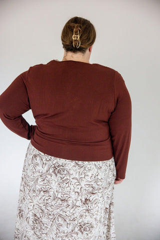 Tissue Soft Henley – Cocoa Luxe - Love Marlow